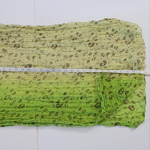 Ombre doodle scarf - Picture 2 of 7